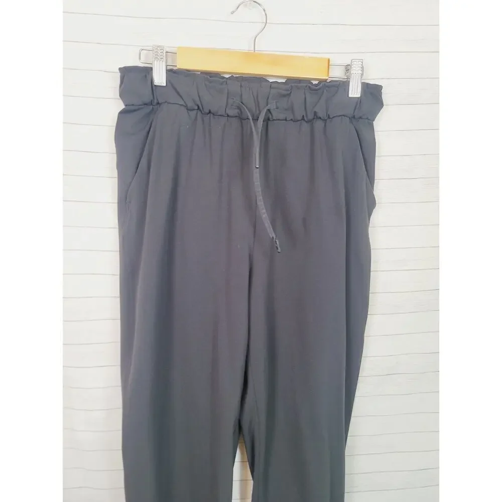 Lululemon Keep Moving Drawstring Full Length Pants in Black, sz 6